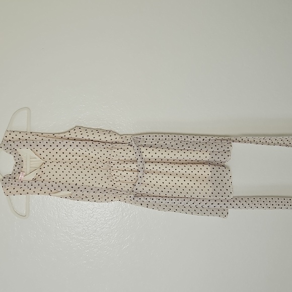 Sweet Pea Cream and Black Polka Dot Dress - Picture 3 of 7